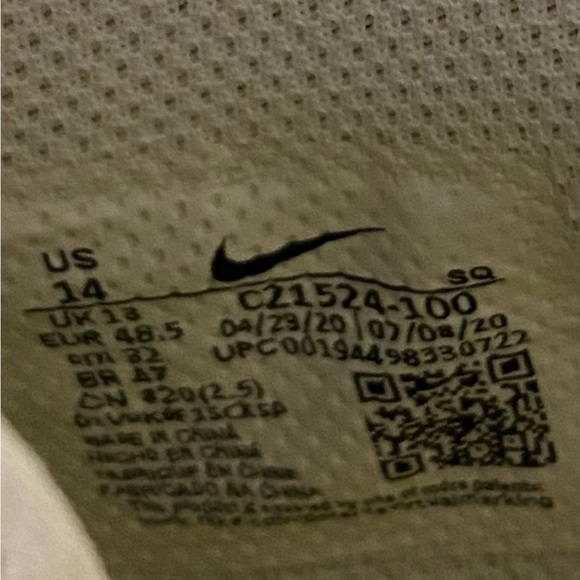 Nike Air Force 1 Crater Summit White and Gold- Size 14 - Picture 6 of 7